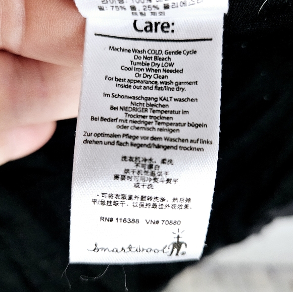 SMARTWOOL | merino wool blend quilted full zip jacket - Picture 12 of 13